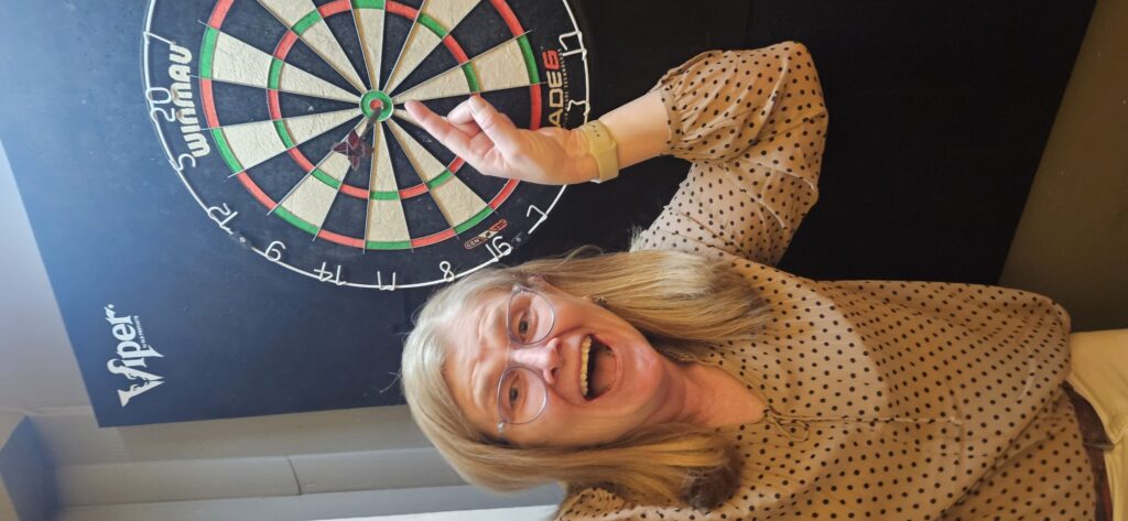 Sue Hits 50 Out